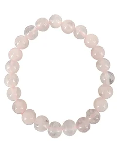 Ruben Robijn Kralenarmband roze kwarts 8mm