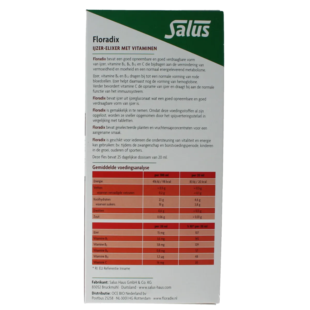 Clearance Salus Floradix ijzer elixer