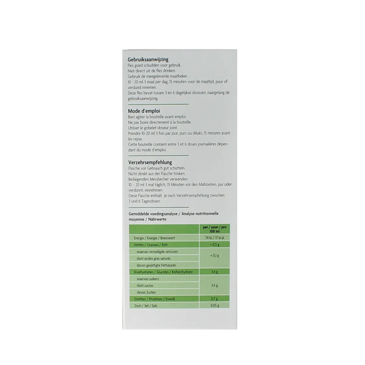 Salus Rammenassap bio