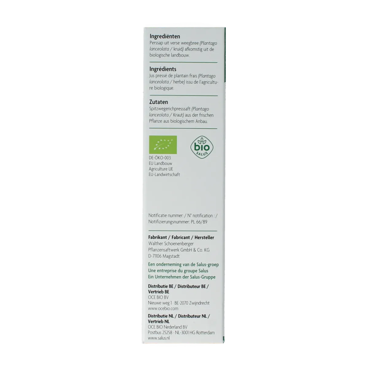 Discount Salus Weegbreesap bio