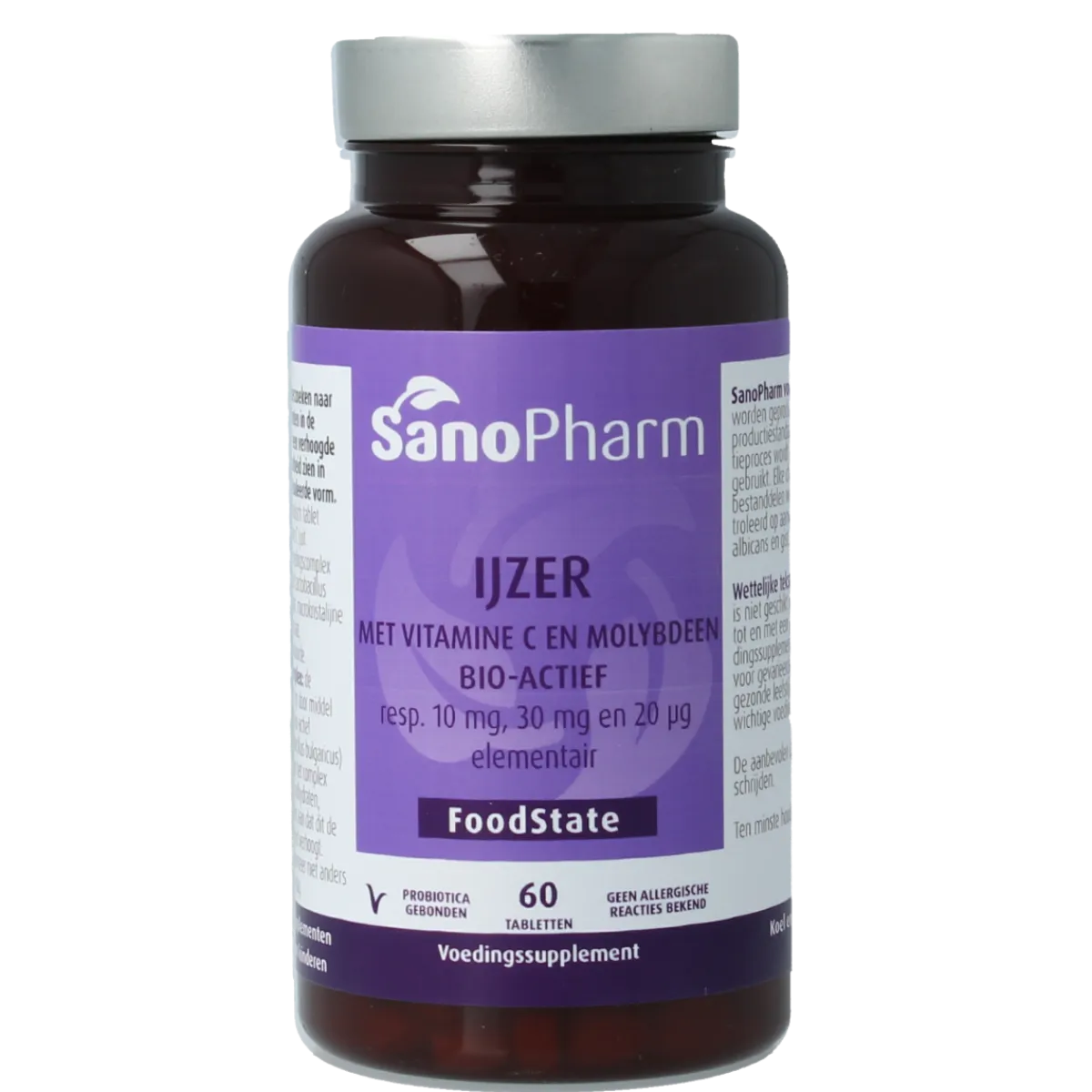 Best SanoPharm IJzer 10 mg & moly 20 mcg & C 30 mg
