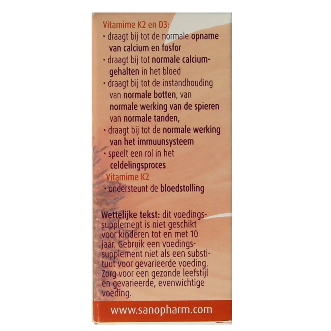 SanoPharm Vitamine K2 D3 emulsan