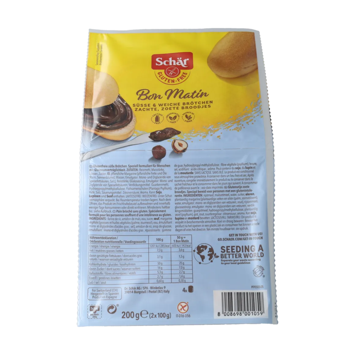 Schar Bon matin zoete broodjes glutenvrij