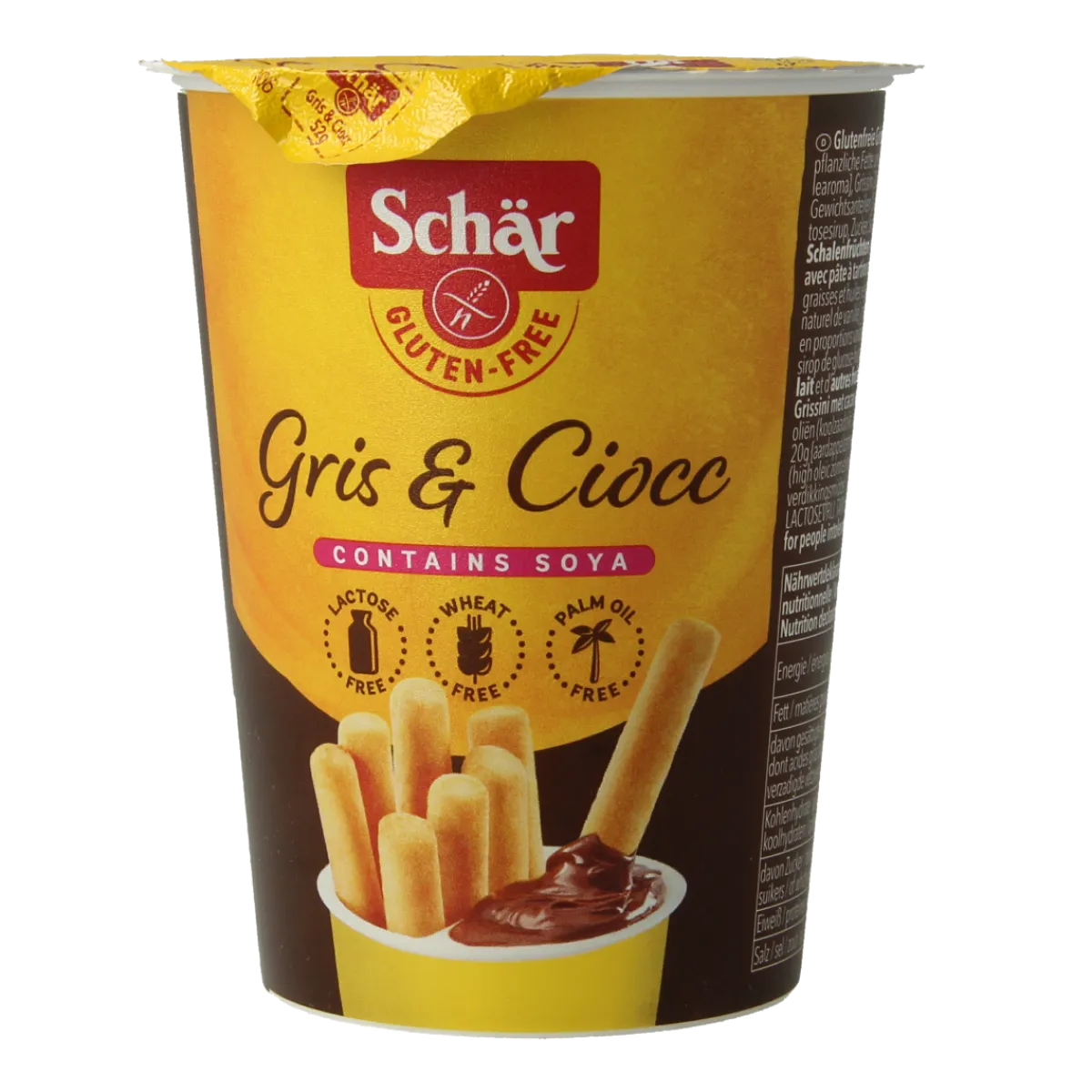 Schar Milly grissini & chocolate sticks glutenvrij