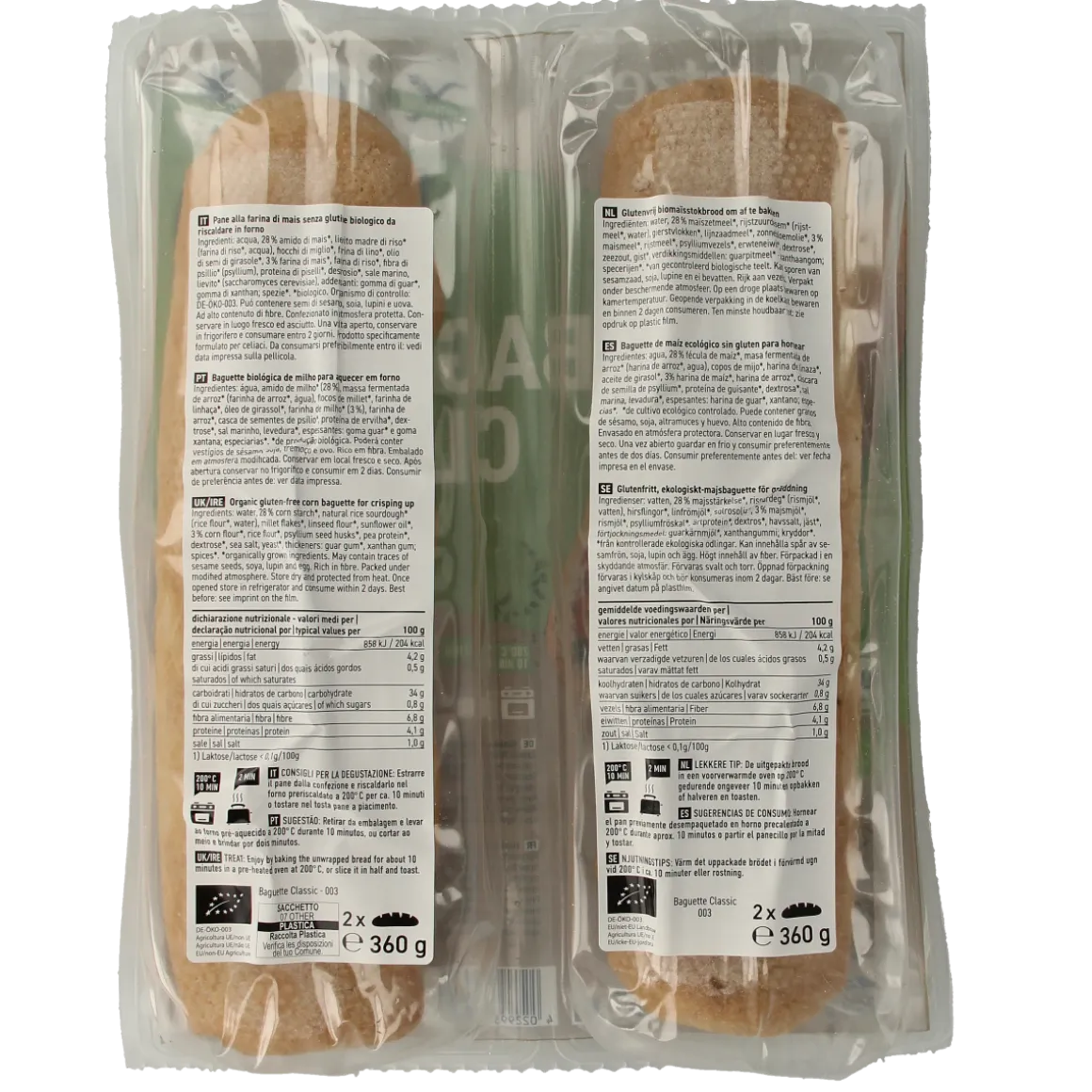 Schnitzer Baguette classic glutenvrij bio