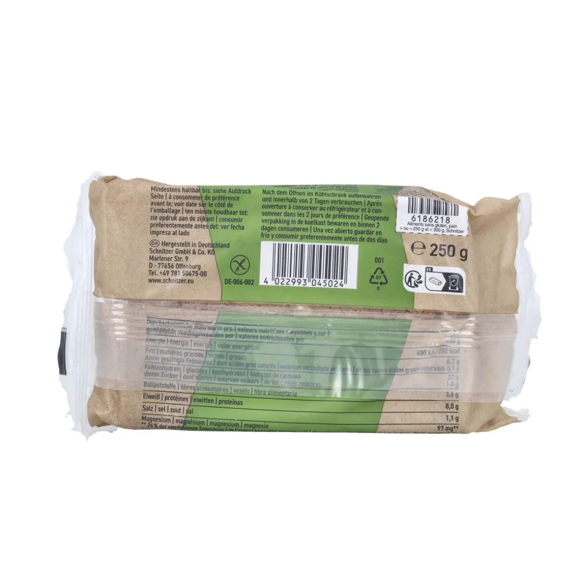 Schnitzer Boekweitbrood glutenvrij bio