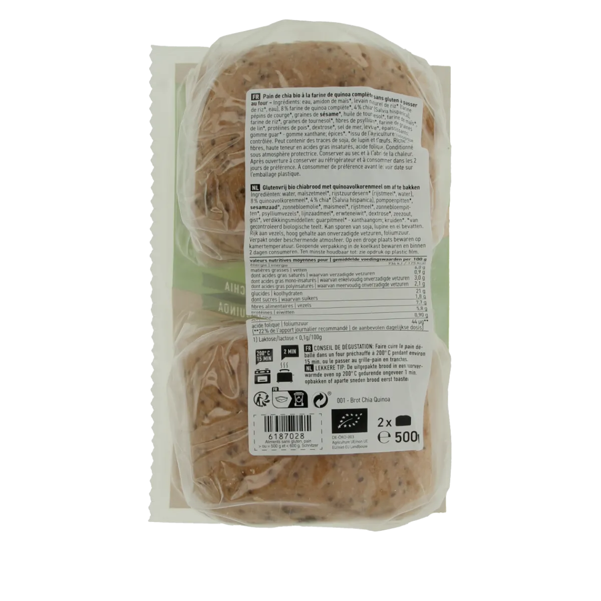 Best Schnitzer Brood chia & quinoa glutenvrij bio