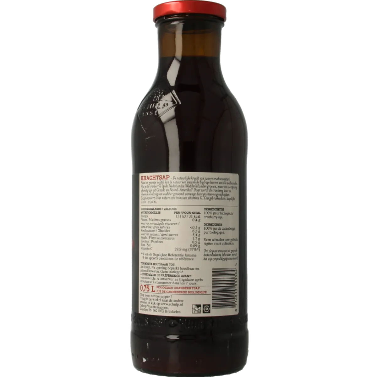 Outlet Schulp Krachtsap cranberrysap puur bio