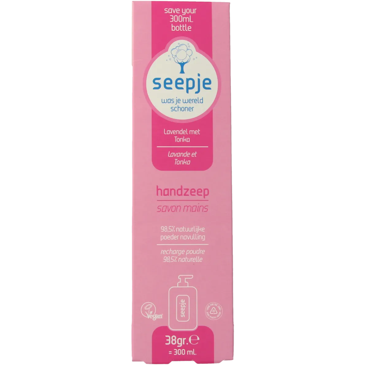 New Seepje Handzeep lavendel & tonka navulling