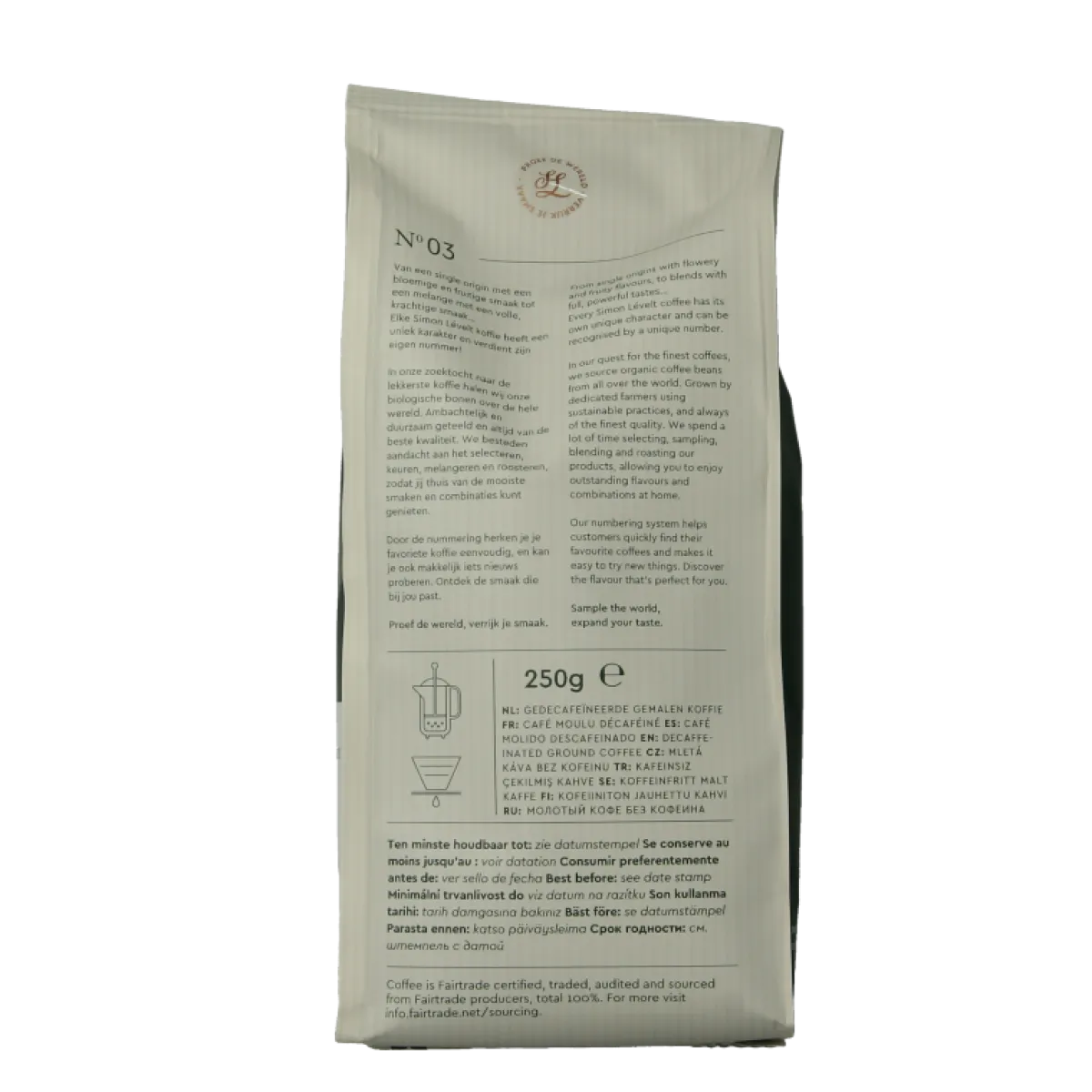 New Simon Levelt Cafe organico senza decaf bio