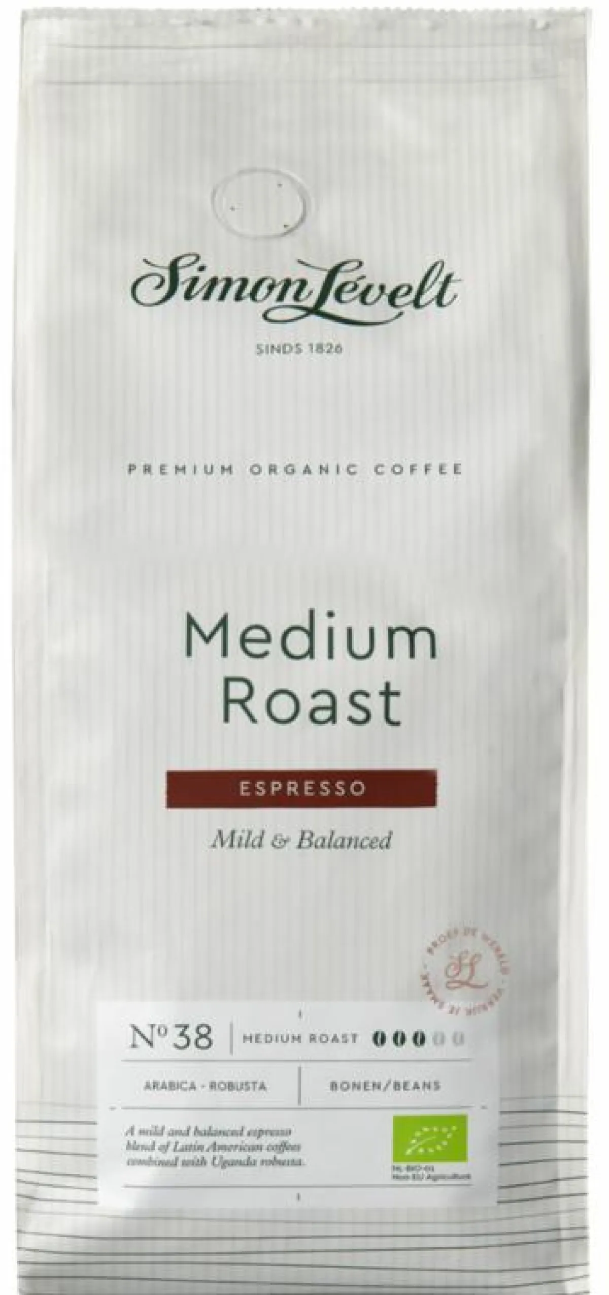 Clearance Simon Levelt Espresso medium roast bonen bio