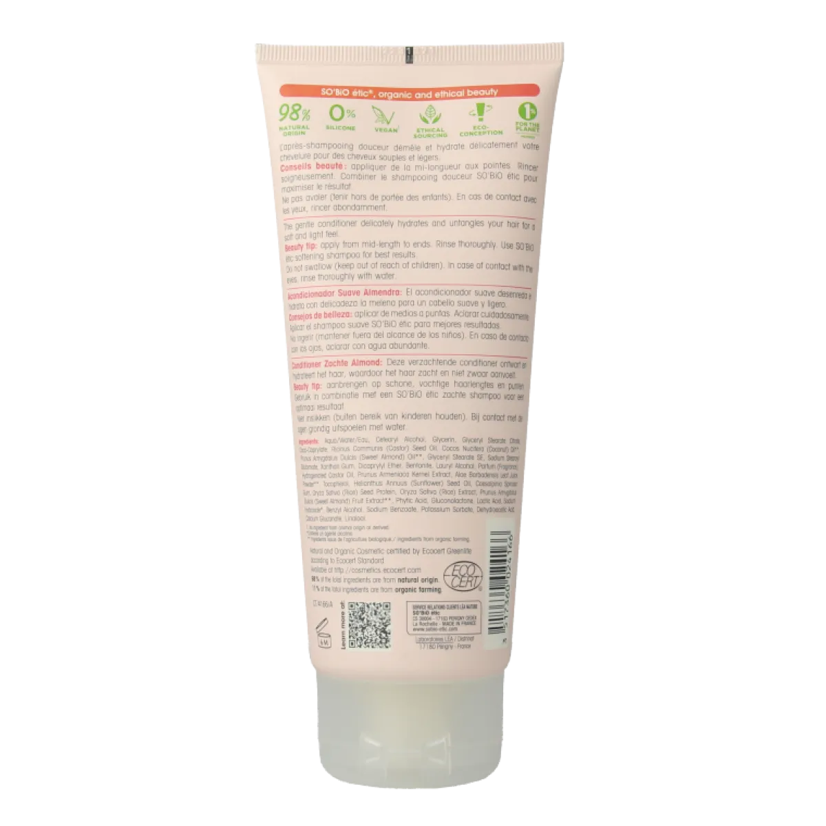 Sale So Bio Etic Conditioner almond milk rice proteins