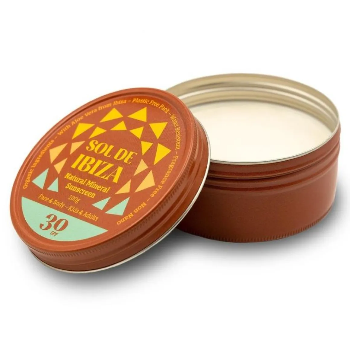 Sol De Ibiza Zonnebrand blikje vegan SPF30