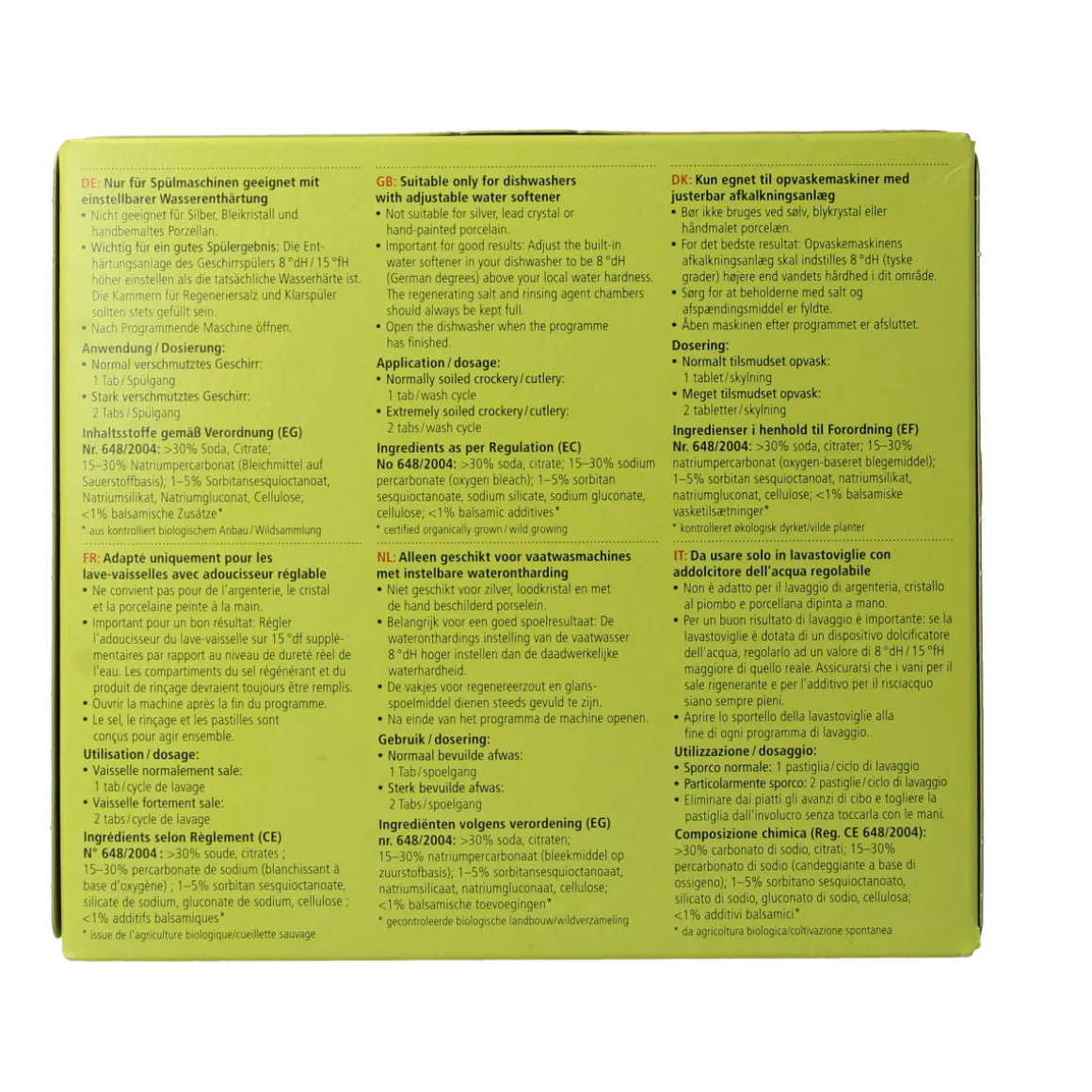Sonett Vaatwasmachine tablet
