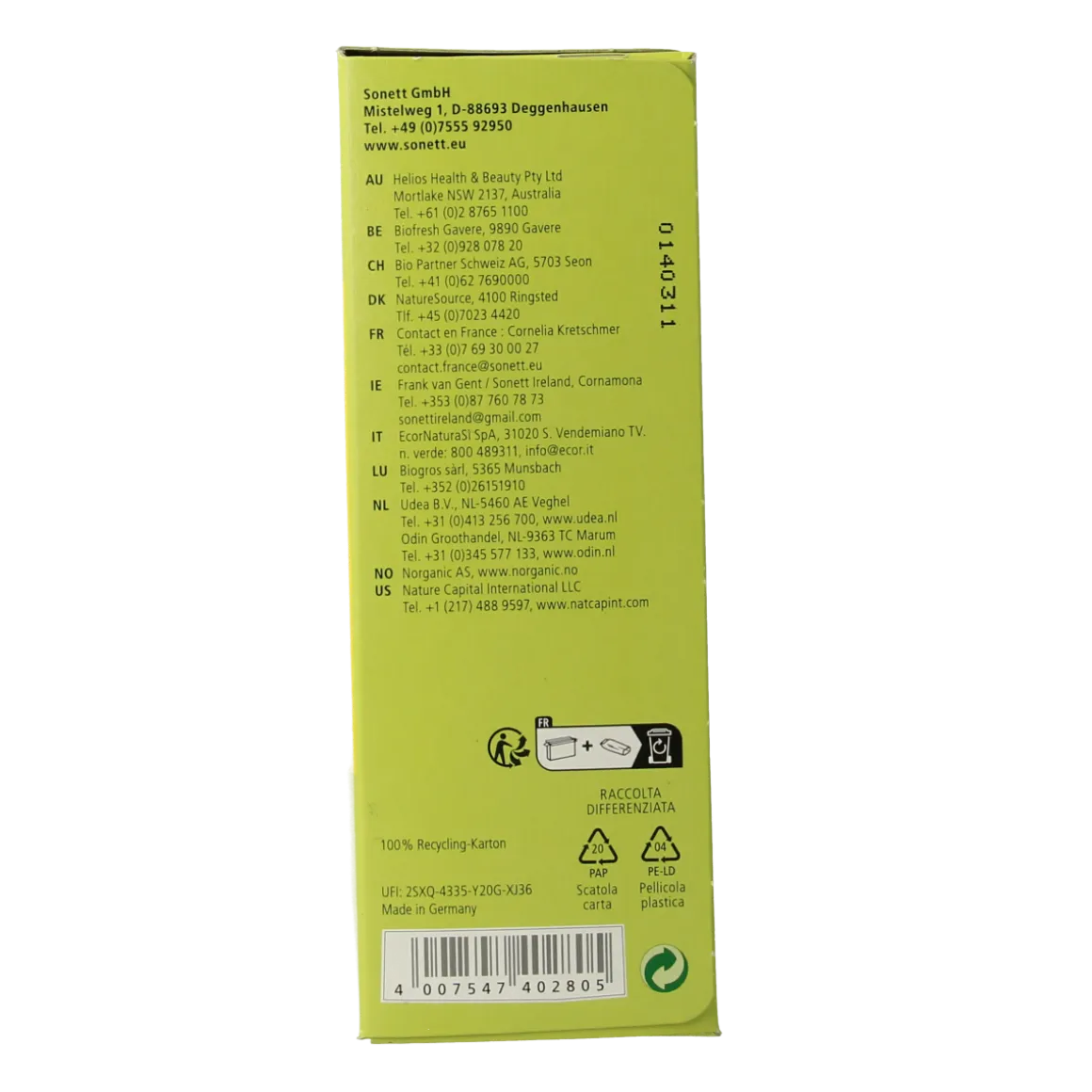 Sonett Vaatwasmachine tablet