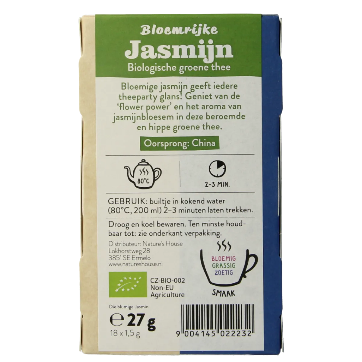 Sonnentor Jasmijn groene thee bio