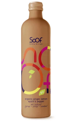 Soof Drinks Siroop biologische gember peper limoen appel