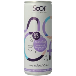 Soof Drinks Sparkling zwarte bes lavendel & appel