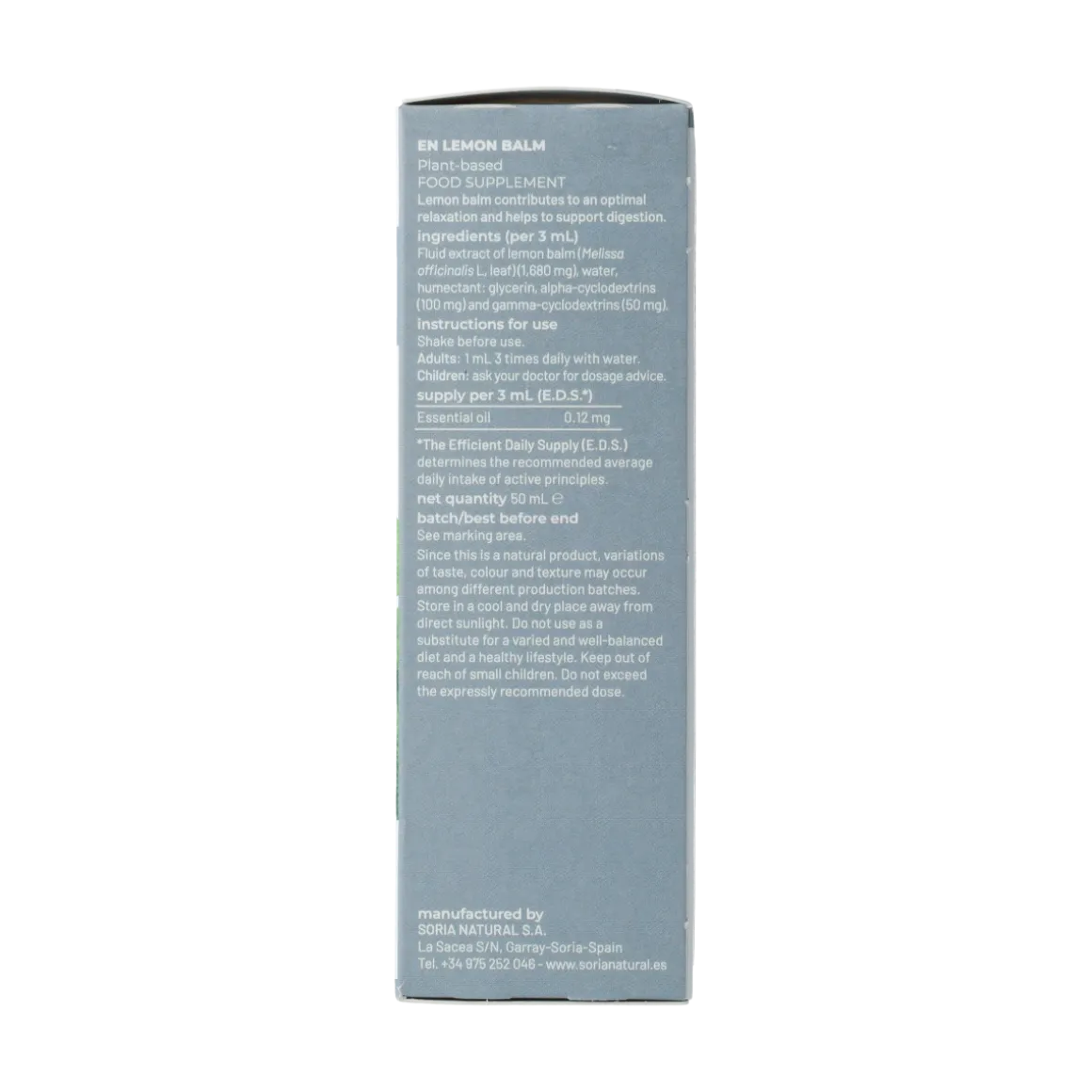 Soria Natural Melissa officinalis XXI