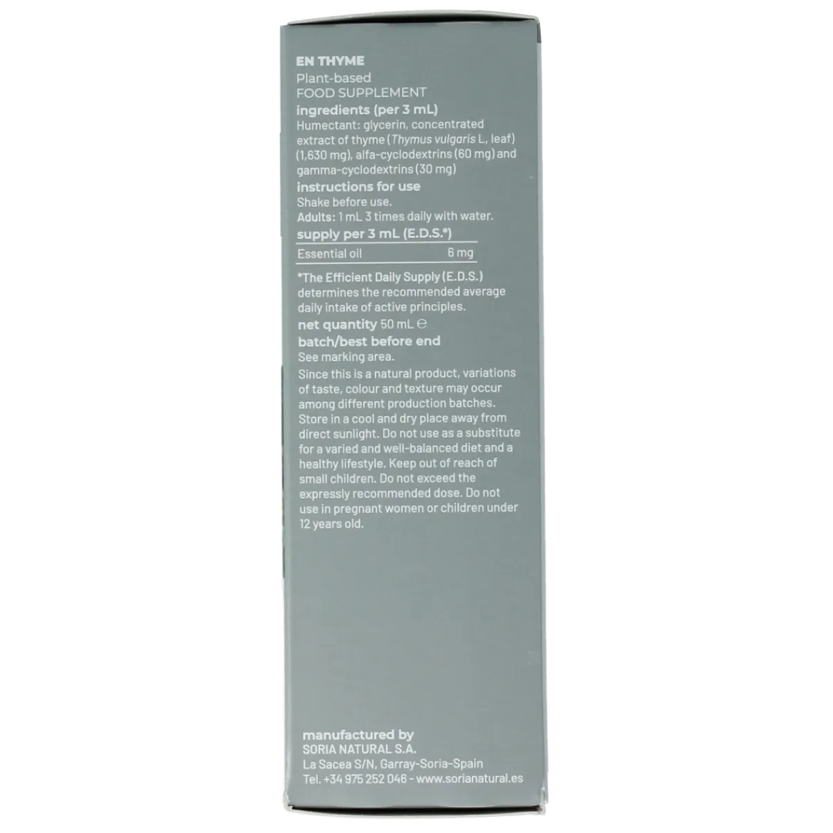 Best Soria Natural Thymus vulgaris XXI extract