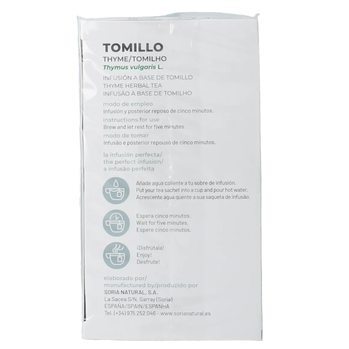Soria Natural Tijm tomillo infusie