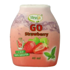 SteviJa Stevia limonadesiroop go strawberry
