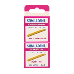 Stimudent Tandenstokers dun 4 x 40 stuks