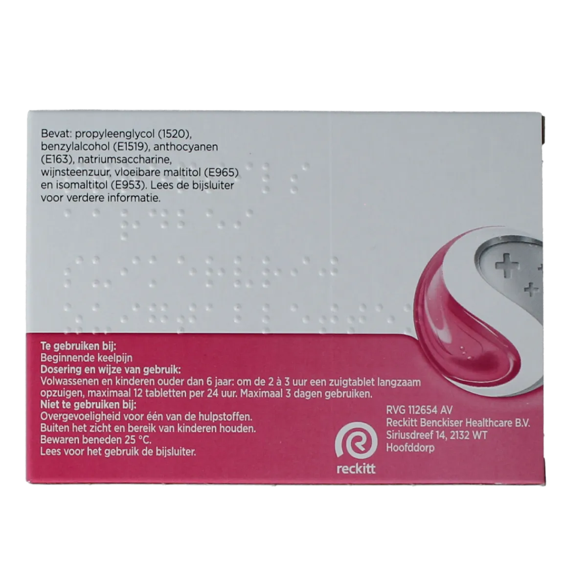 Strepsils Aardbei suikervrij