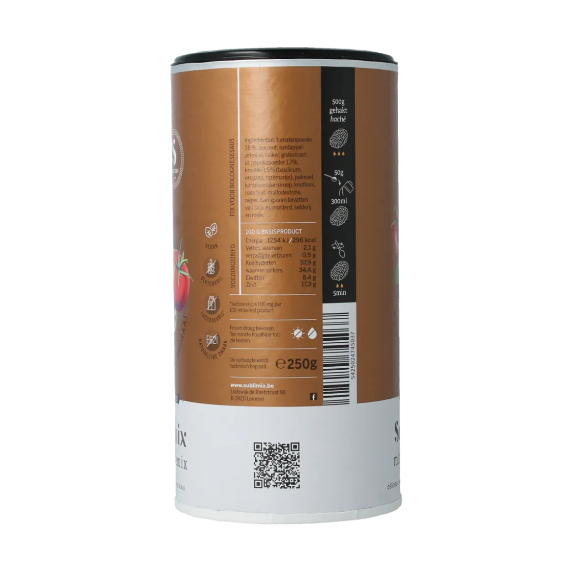 Sublimix Bolognesemix glutenvrij