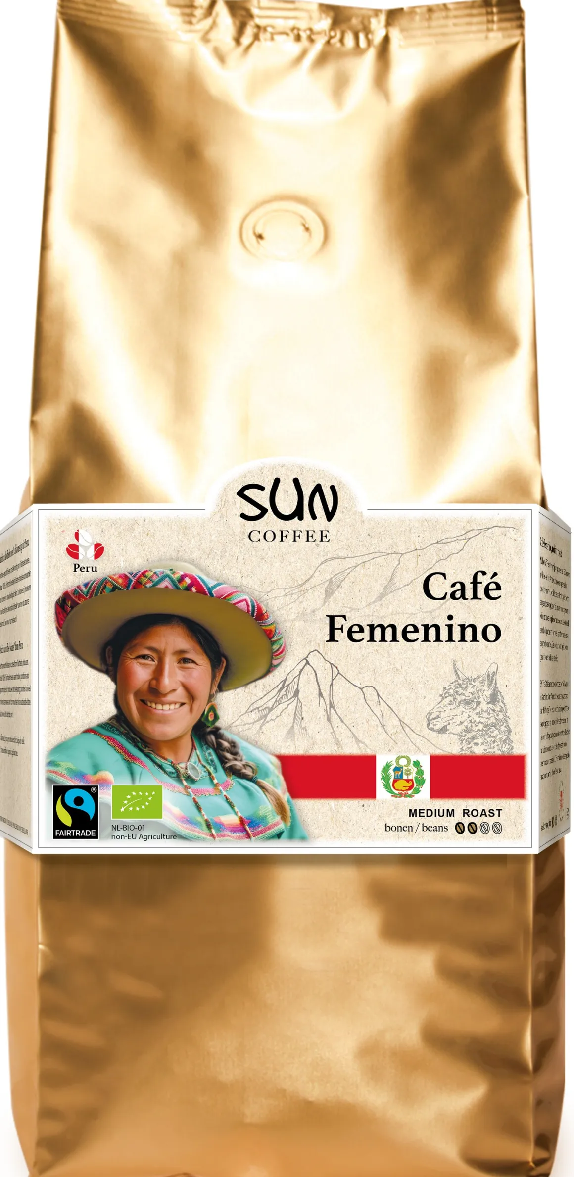 SUN Coffee Femenino medium roast bio