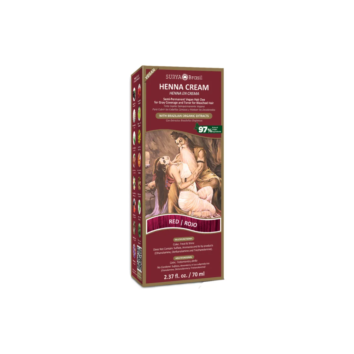 Hot Surya Brasil Henna haarverf creme rood