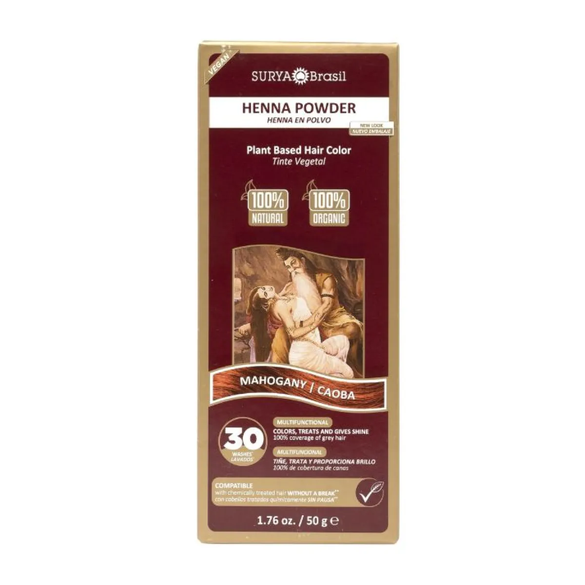 Online Surya Brasil Henna haarverf poeder mahogany