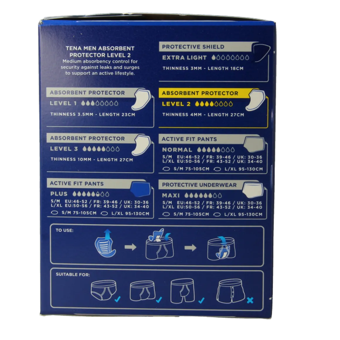 Tena Men active fit level 2