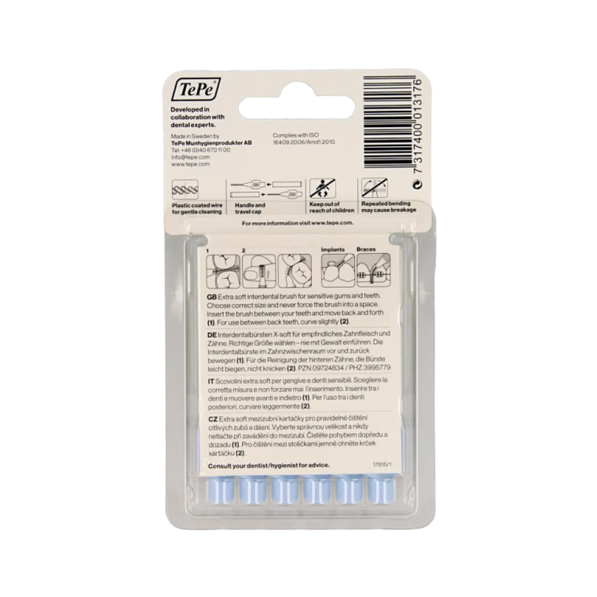 TePe Interdentale rager extra soft licht blauw maat 3