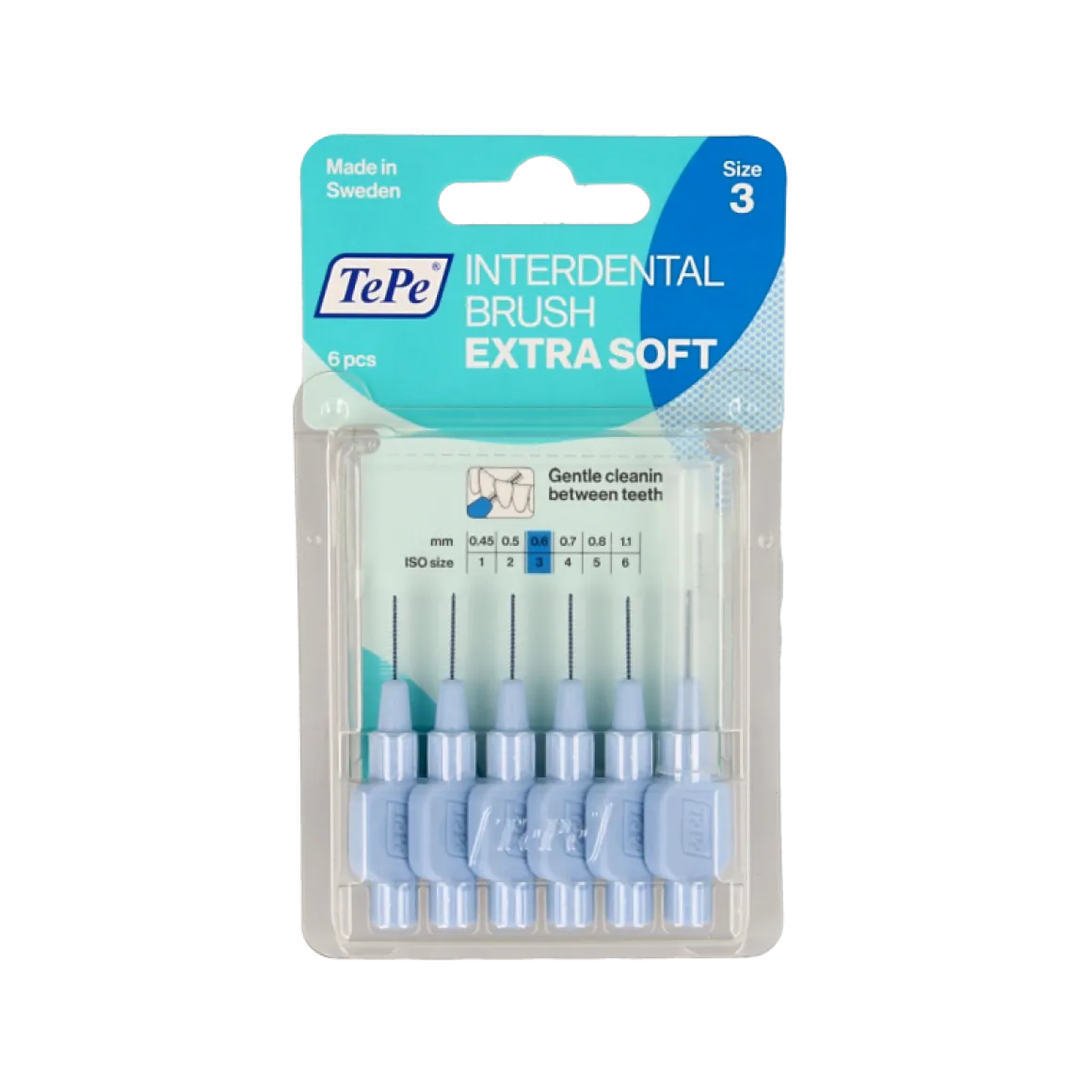 TePe Interdentale rager extra soft licht blauw maat 3