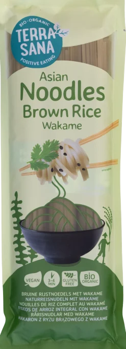 Discount TerraSana Bruine rijstnoedels met wakame bio