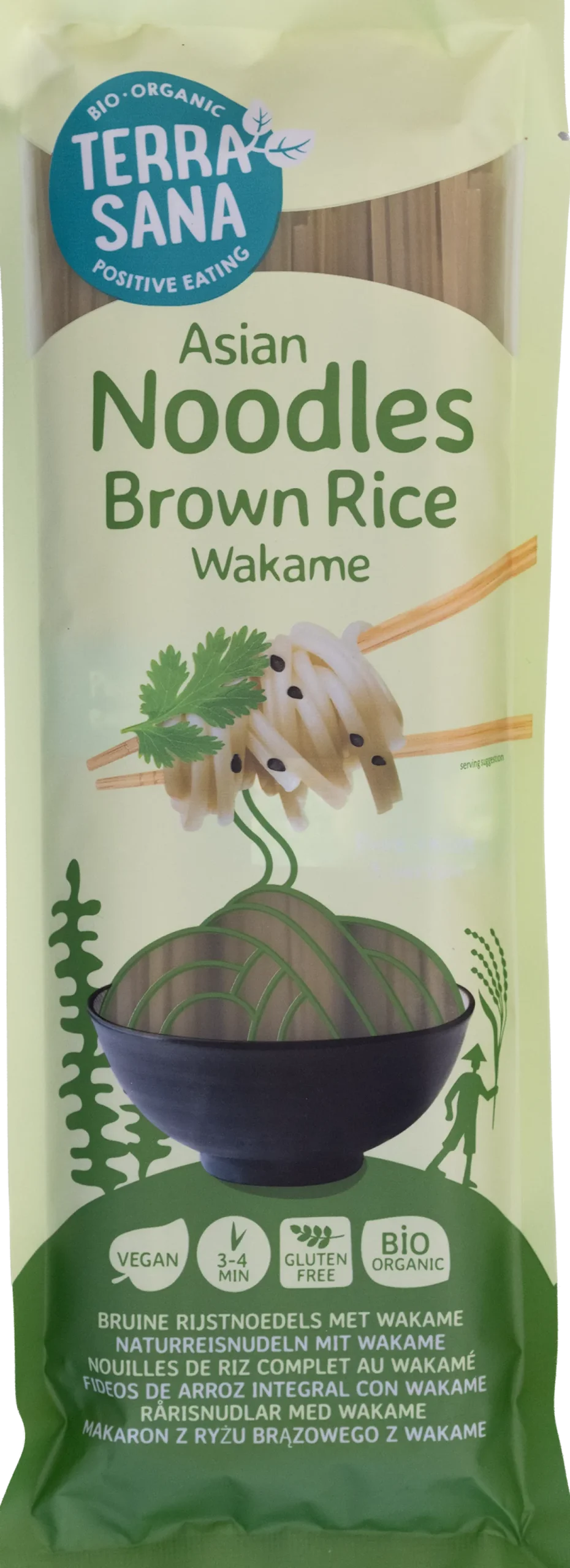Discount TerraSana Bruine rijstnoedels met wakame bio