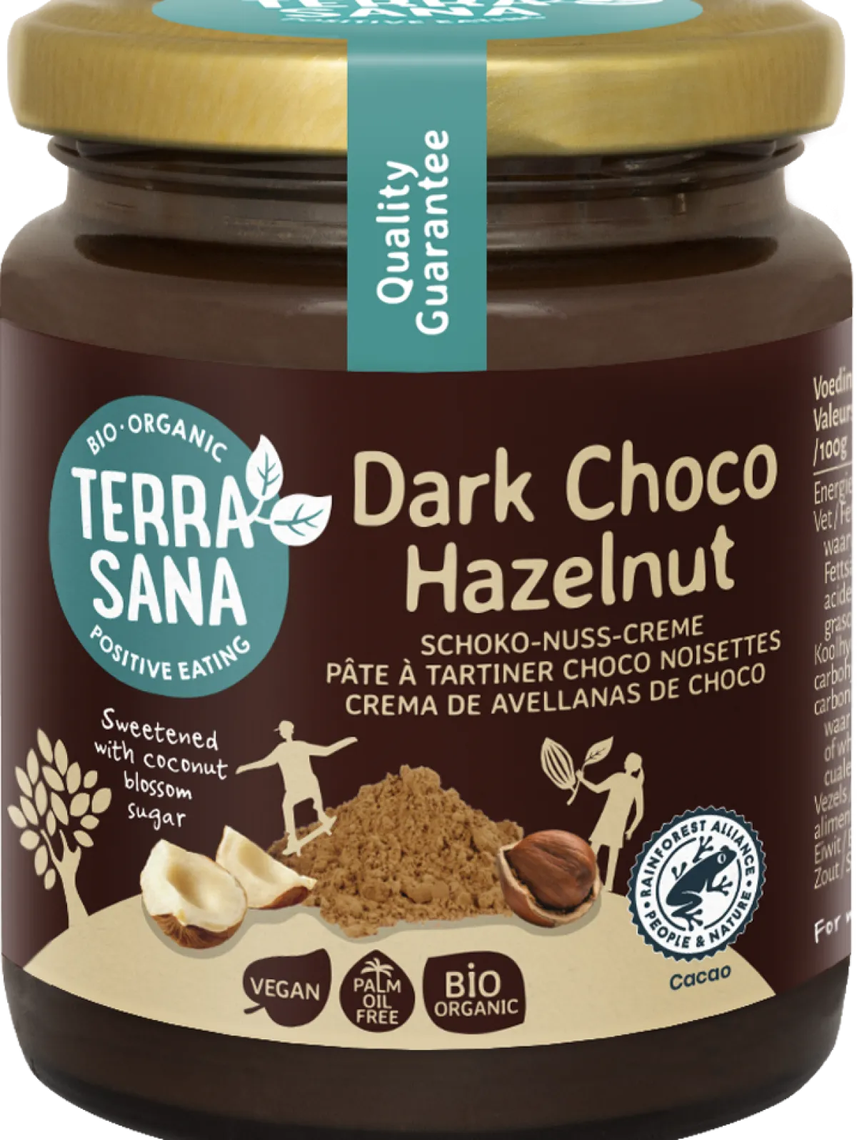 Online TerraSana Choco hazelnootpasta puur bio