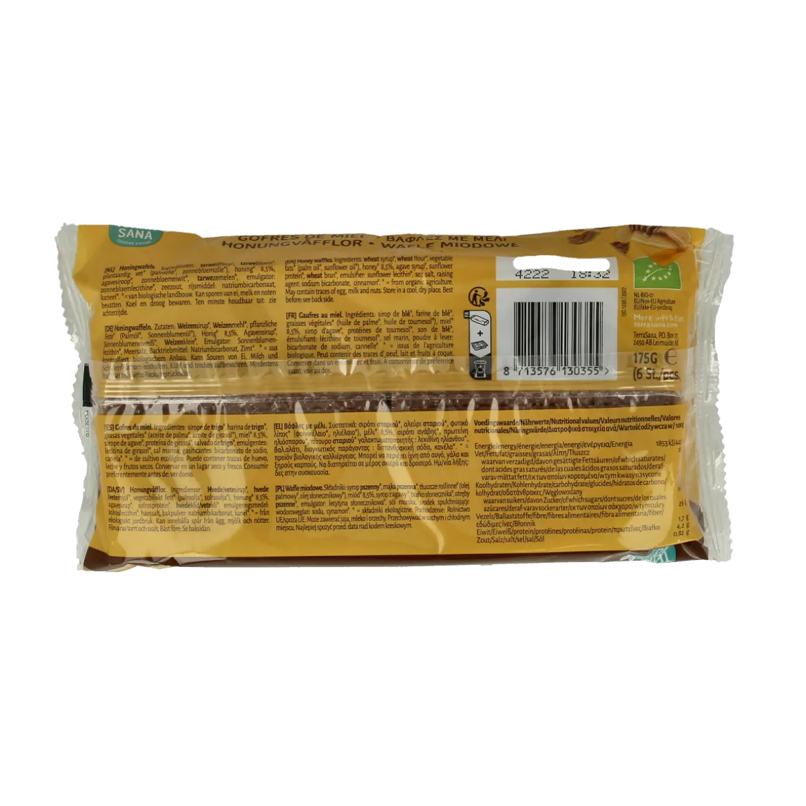 TerraSana Honingwafels bio