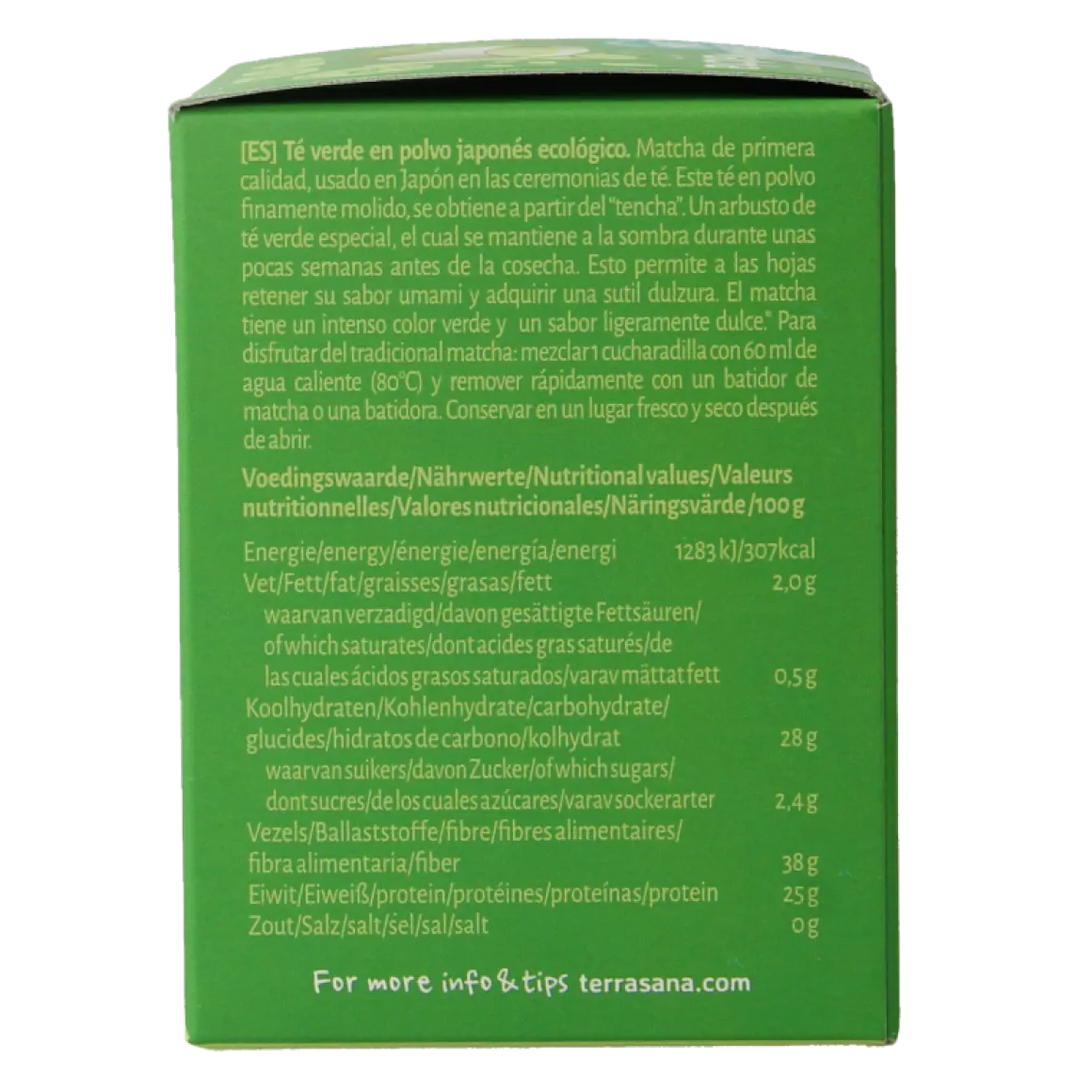 TerraSana Matcha premium groene thee bio