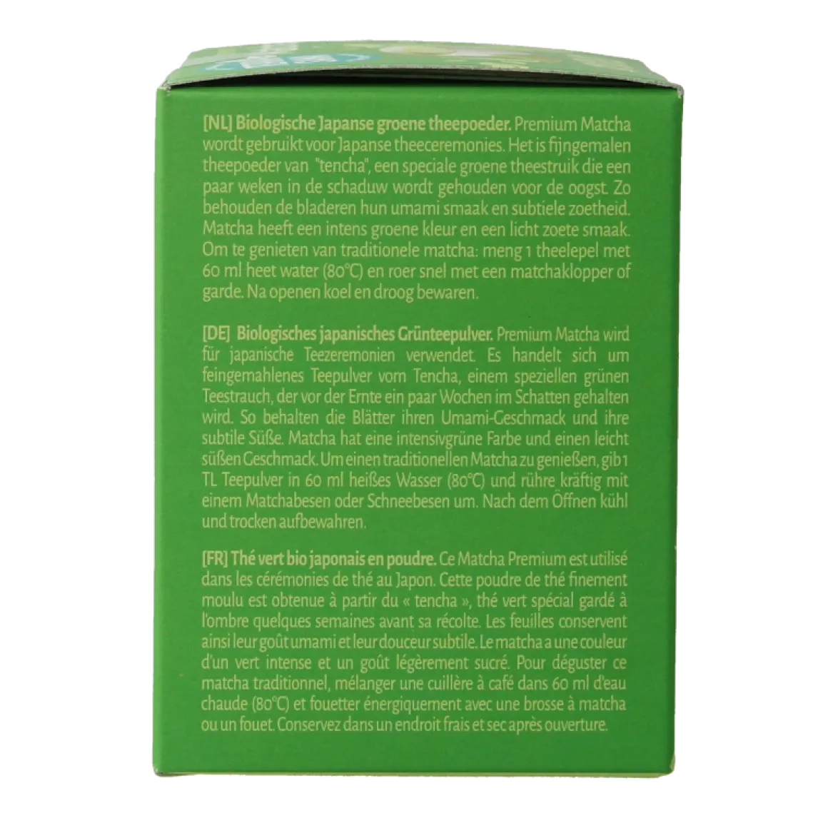 TerraSana Matcha premium groene thee bio