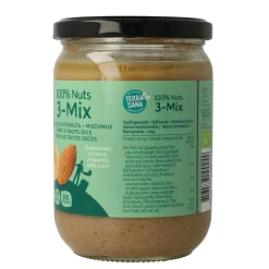 TerraSana 3 mix notenpasta zonder pinda bio