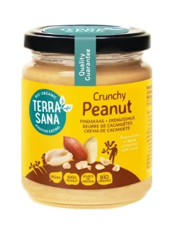 TerraSana Pindakaas crunchy zonder zout bio