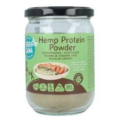 Hot TerraSana Raw hennep protein poeder in glas bio