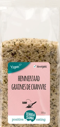TerraSana RAW Hennepzaad gepeld bio