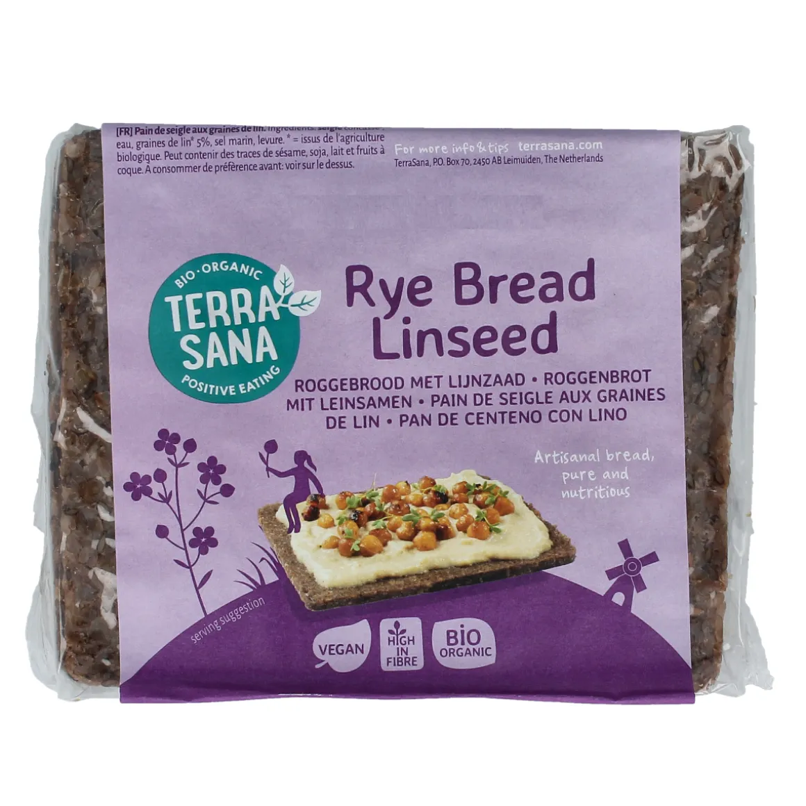 TerraSana Roggebrood lijnzaad bio