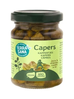 TerraSana Siciliaanse kappertjes in olijfolie bio