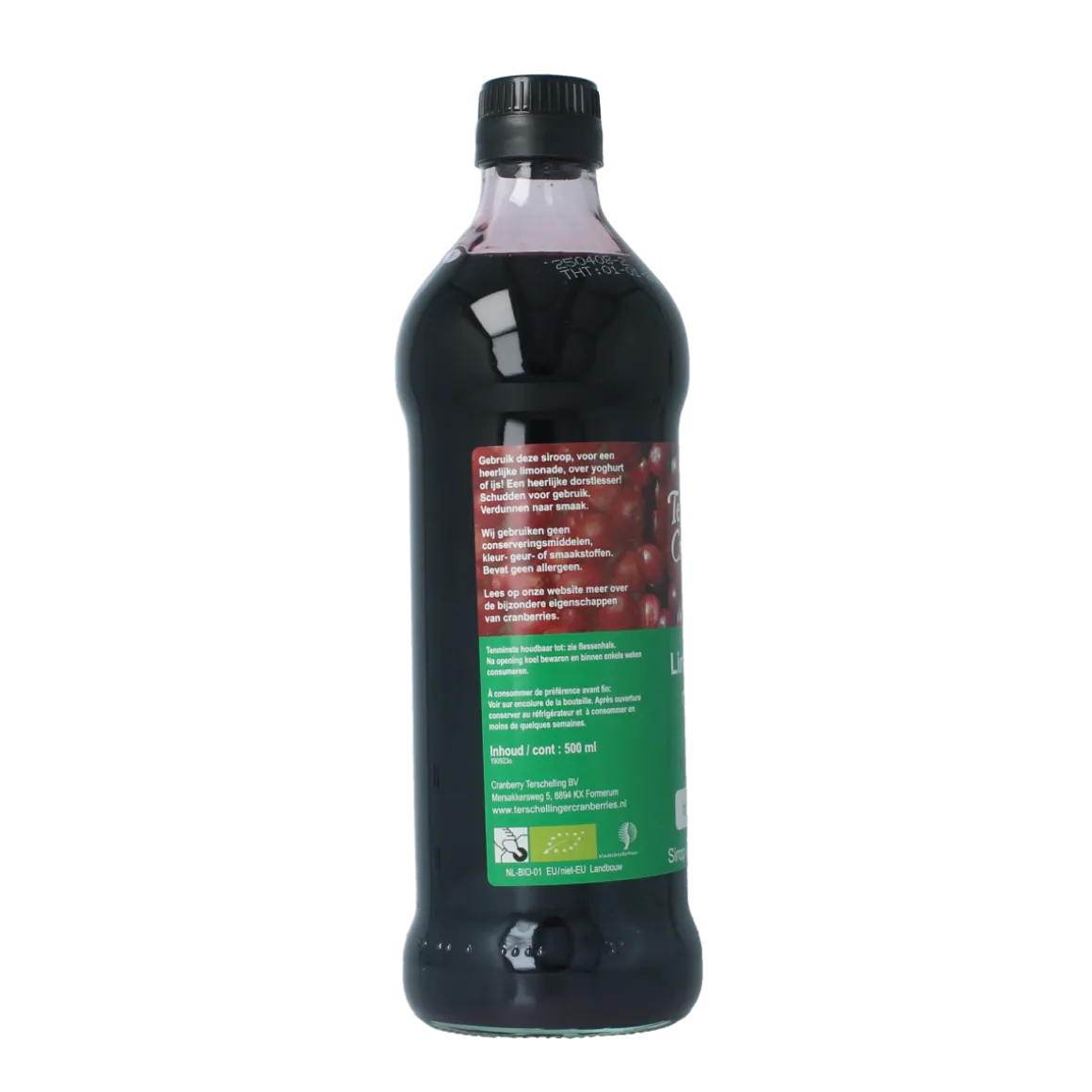 Terschellinger Cranberry-vlierbes siroop bio