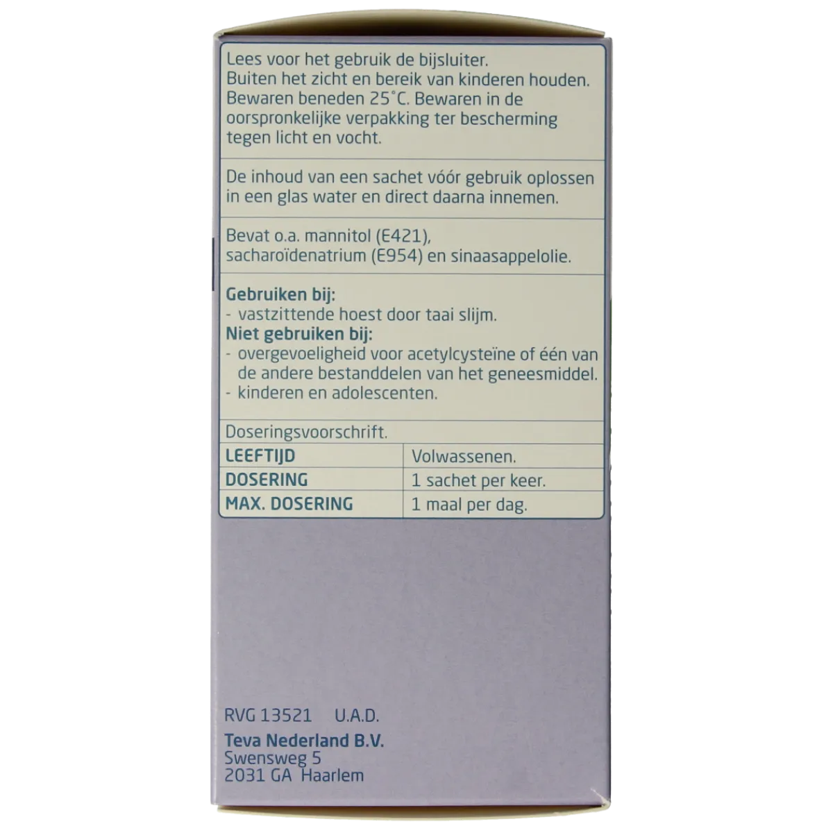 Online Teva Acetylcysteine 600mg