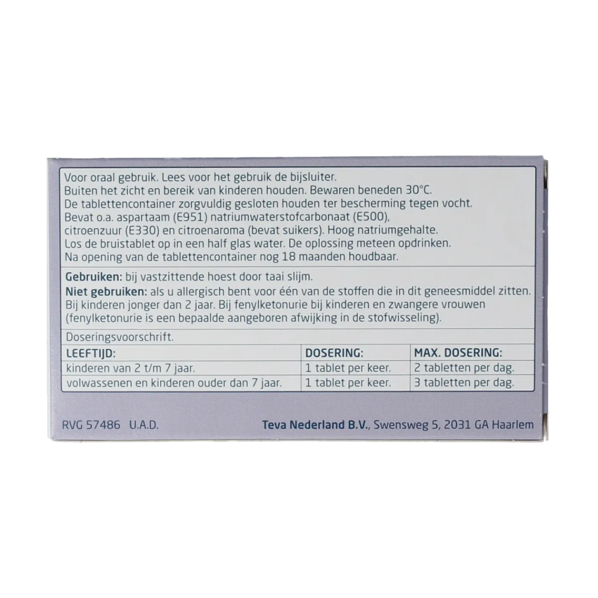 New Teva Acetylcysteine 200mg